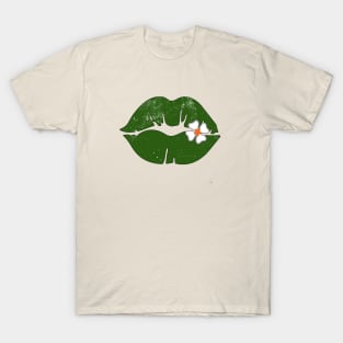Shenanigans Squad St. Patricks Day green lips T-Shirt